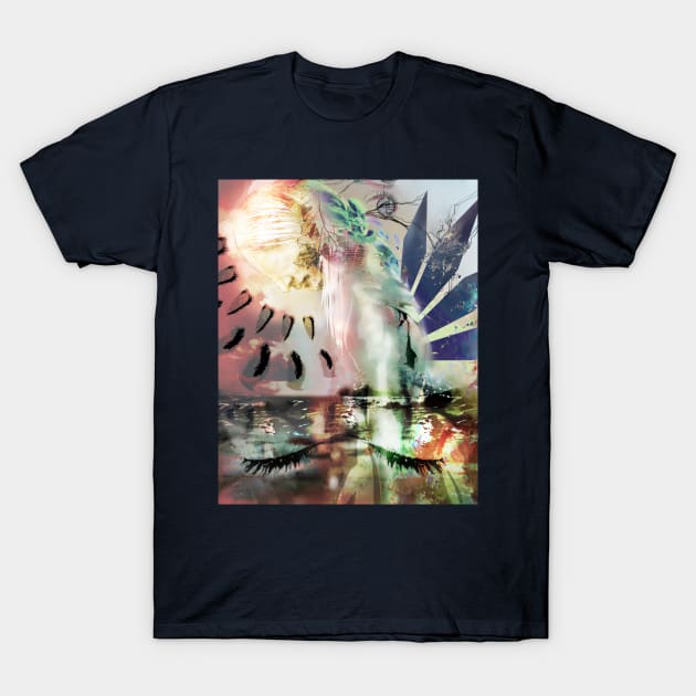 The Goddess of Closed Eyes T-Shirt by sandpaperdaisy